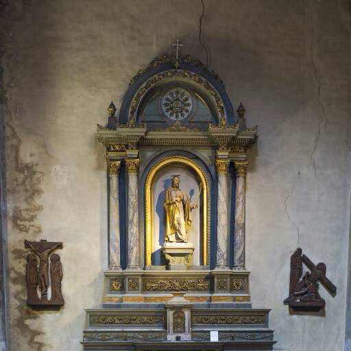 šventovė, altorius, aukso, statula, sienos Thomas Jurkowski (Kamell)