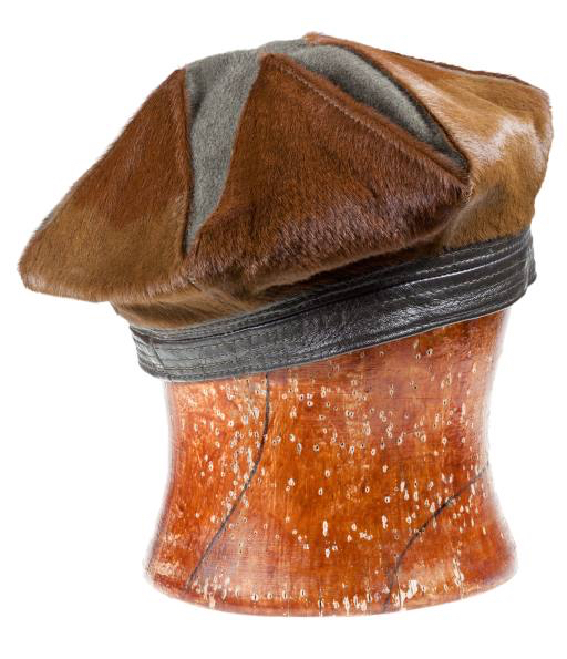 kepurė, rudos, objektas, galvos, odos Vvoevale