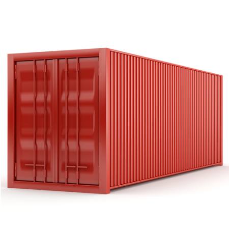 raudona, langas, konteineris Sergii Pakholka - Dreamstime