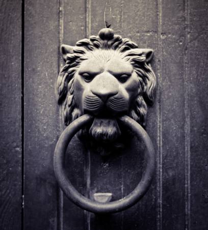 liūtas, žiedas, lūpos, durų Mauro77photo - Dreamstime