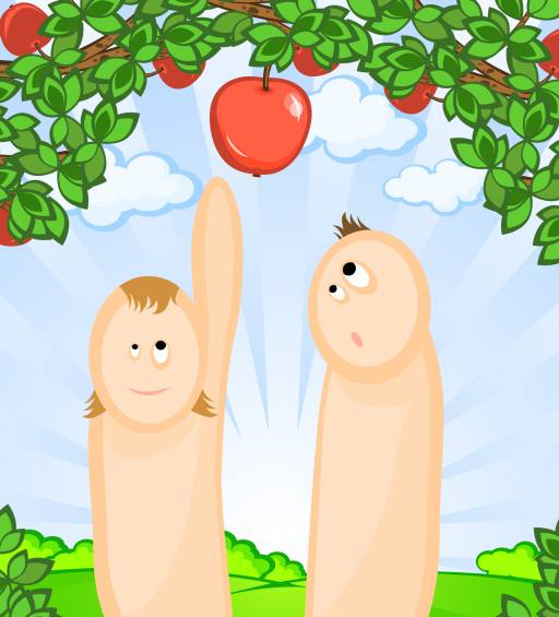 obuolių, obuolių, Adomas, Ieva, medis, gamta Irina Zavodchikova (Irazavod)