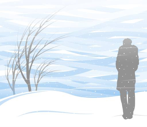 žiema, sniegas, žmogus, vyras, pūga, medis Akvdanil