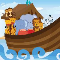 Pixwords Vaizdas su valtis, Nojus, vanduo, gyvūnai, jūra Artisticco Llc - Dreamstime
