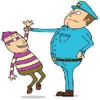 Pixwords Vaizdas su policija, vagis, kaukė, mėlyna, sustojimas, vyras, vyrai zenwae - Dreamstime