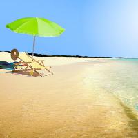 Pixwords Vaizdas su saulės, skėtis, vanduo, kėdė, skrybėlė, banga Razihusin - Dreamstime