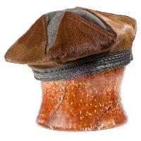 kepurė, rudos, objektas, galvos, odos Vvoevale
