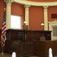 kambarys, teismas, stalas, biuro, vėliava Ken Cole - Dreamstime
