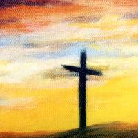 Pixwords Vaizdas su kryžius, paveikslas, dangus, geltona Lenora