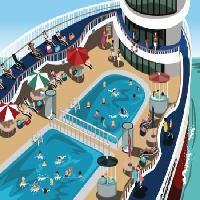 Pixwords Vaizdas su laivo, partijos, kruizas, baseinas, žmonės Artisticco Llc - Dreamstime