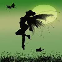Pixwords Vaizdas su pasakų, žalia, mėnulis, musė, sparnai, drugelis Franciscah - Dreamstime
