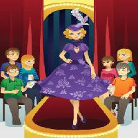 Pixwords Vaizdas su etapas, ponia, moteris, violetinė, žmonės, courtains Artisticco Llc - Dreamstime