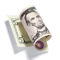 pinigų, Lincoln, doleris Cammeraydave - Dreamstime