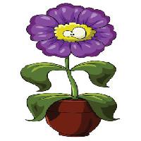 Pixwords Vaizdas su gėlių, bown, violetinė, akys, žalia, Dedmazay - Dreamstime