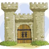 Pixwords Vaizdas su pilis, bokštai, durys, senas, senovinis Dedmazay - Dreamstime