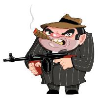pistoletas, mob, baudžiamoji, vyras, dūmai Yael Weiss - Dreamstime