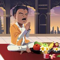 vyras, melskis, maistas, valgyti, Appels, bananų, vaisių, Indijos Artisticco Llc (Artisticco)
