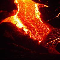 Pixwords Vaizdas su lavos, vulkano, raudona, karšta, ugnis, kalnų Jason Yoder - Dreamstime
