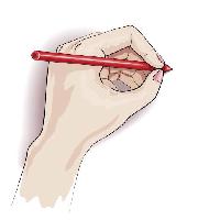 ranka, rašiklis, rašymo, pirštai, pieštukas Valiva