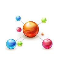 Pixwords Vaizdas su atomas, kamuolys, kamuoliai, spalva, spalvos, oranžinė, žalia, rožinė, mėlyna Natis76