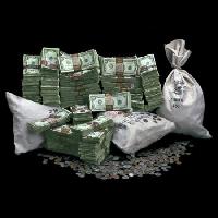 Pixwords Vaizdas su pinigų, krepšys, monetos Linda Bair - Dreamstime