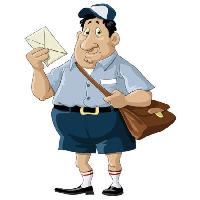 Pixwords Vaizdas su paštas, vyras, pašto, laiškas Dedmazay - Dreamstime
