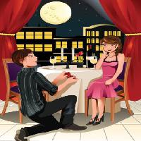 Pixwords Vaizdas su vyras, moteris, mėnulis, pietūs, restoranas, naktinis Artisticco Llc - Dreamstime