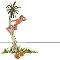 Pixwords Vaizdas su vyras, sala, dideles, kokoso, palmių, atrodo, jūra, vandenynas Sylverarts - Dreamstime