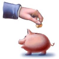 Pixwords Vaizdas su pinigai, ranka, kiaulių, gyvūnas, bankas Andreus - Dreamstime