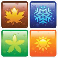 Pixwords Vaizdas su žymenys, žiema, vasara, ledai, ruduo, rudenį, pavasarį Artisticco Llc - Dreamstime