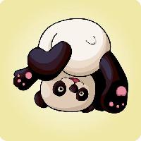 Pixwords Vaizdas su animal, lokys Panda Evamask