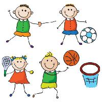 vaikai, sportas, futbolas, tenisas, krepšinio Aliona Zbughin - Dreamstime