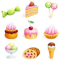 Pixwords Vaizdas su tortas, saldumynai, saldainiai, ledai, keksas Rosinka - Dreamstime